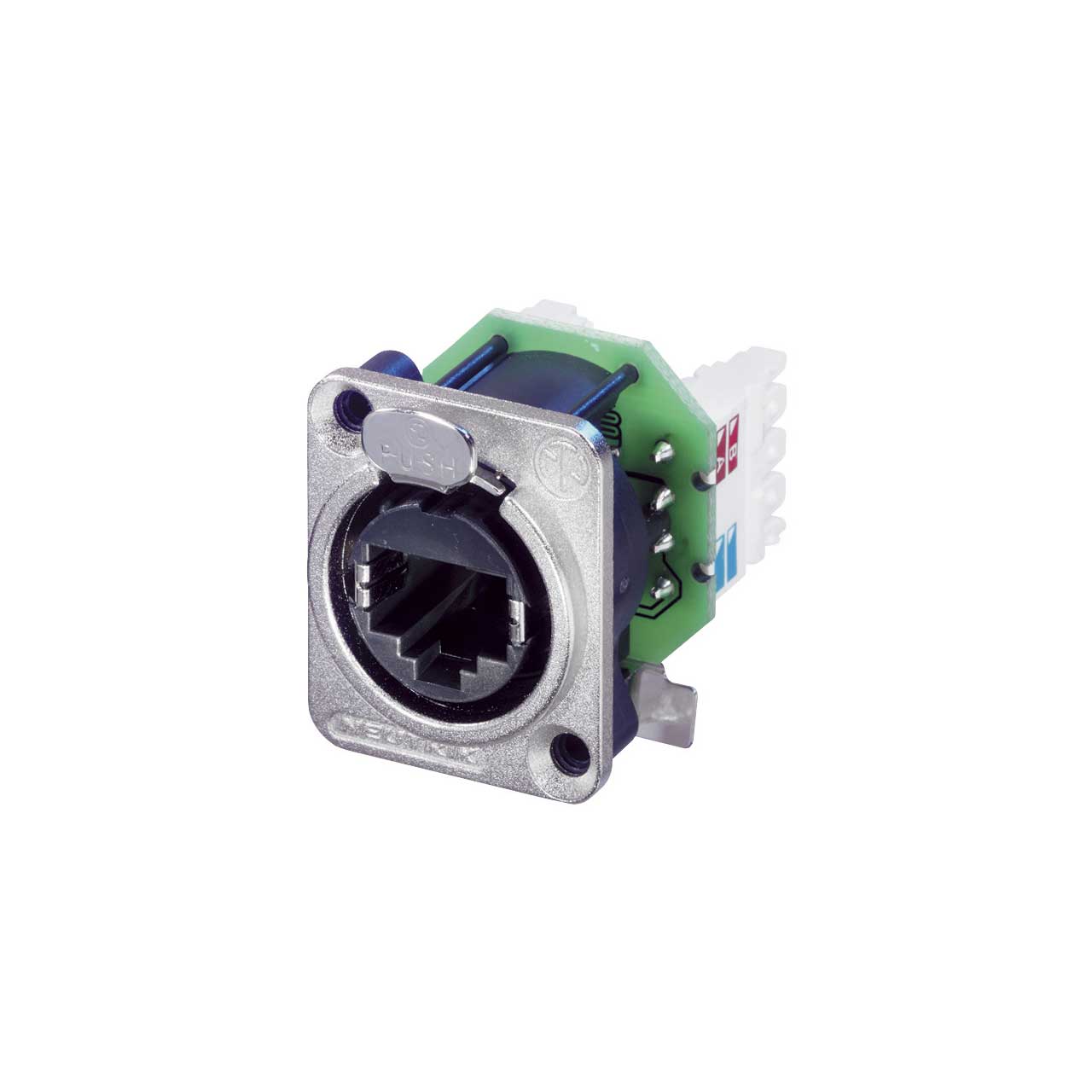 Neutrik NE8FDV-Y110 etherCON Vert IDC110 Punchdown Pan Mt Jack D