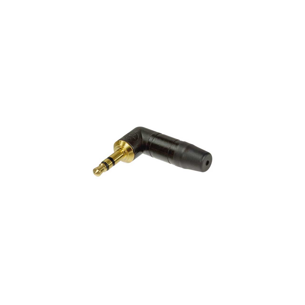 NEUTRIK NTP3RC-B 3.5mm Stereo Right Angle Mini Plug - Black/Gold