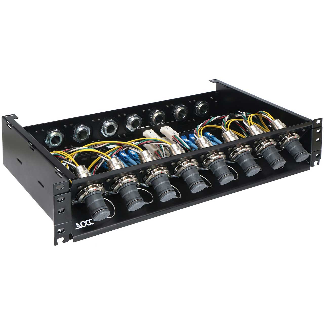 OCC RC2U88LPISP02R88A Broadcast SMPTE 8x8 Splice Enclosure with LEMO