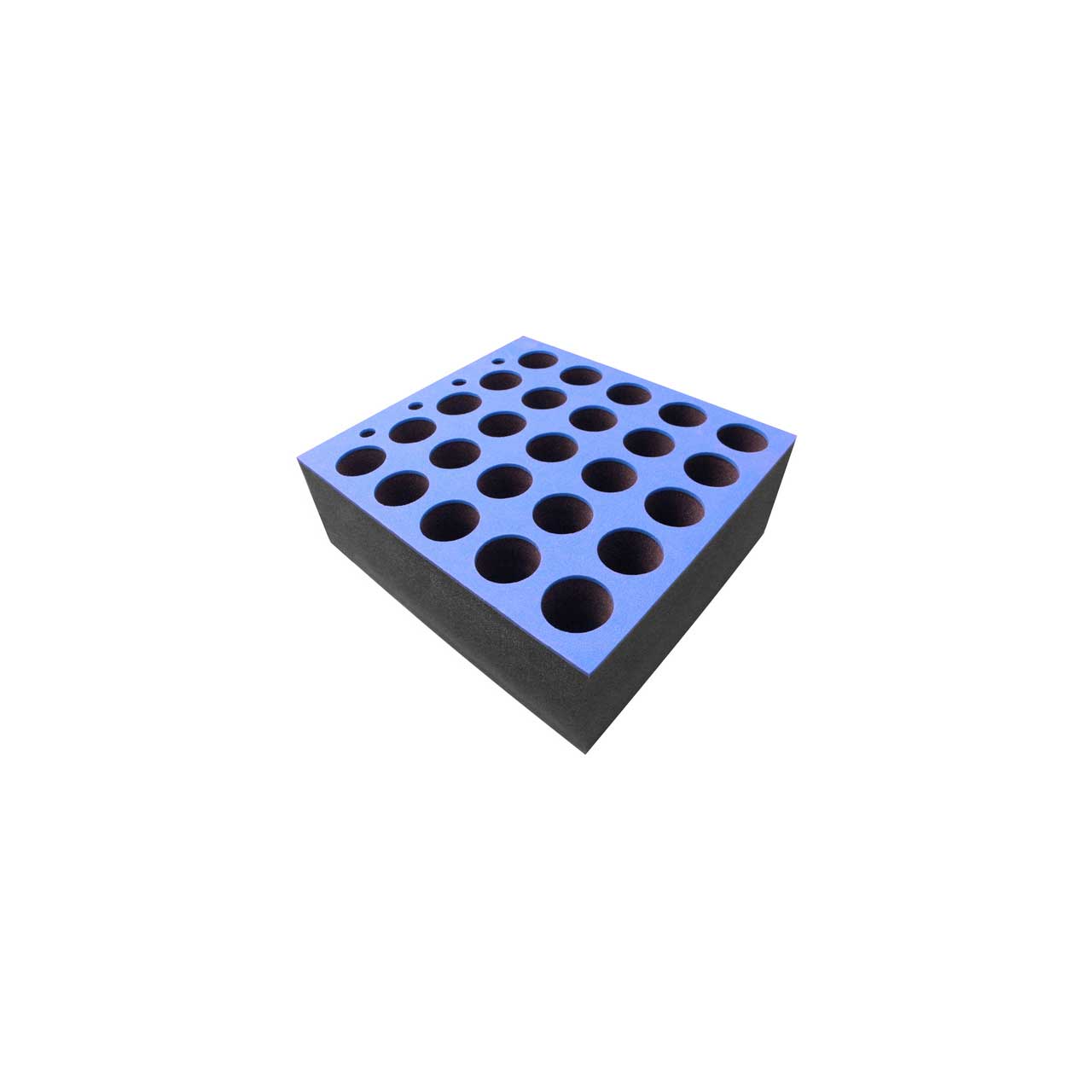 Penn-Elcom M6001 Foam Mic Insert for Up to 25 Microphones 15x15x6