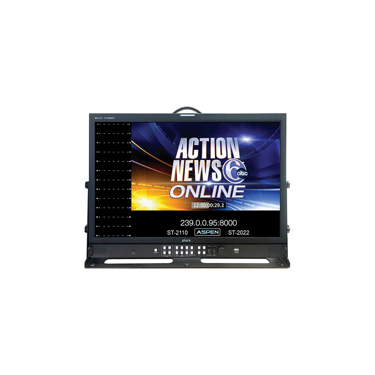 Plura SFP-324-H Broadcast Monitor (1920x1200)-Direct 3Gb/s BNC I/O ...