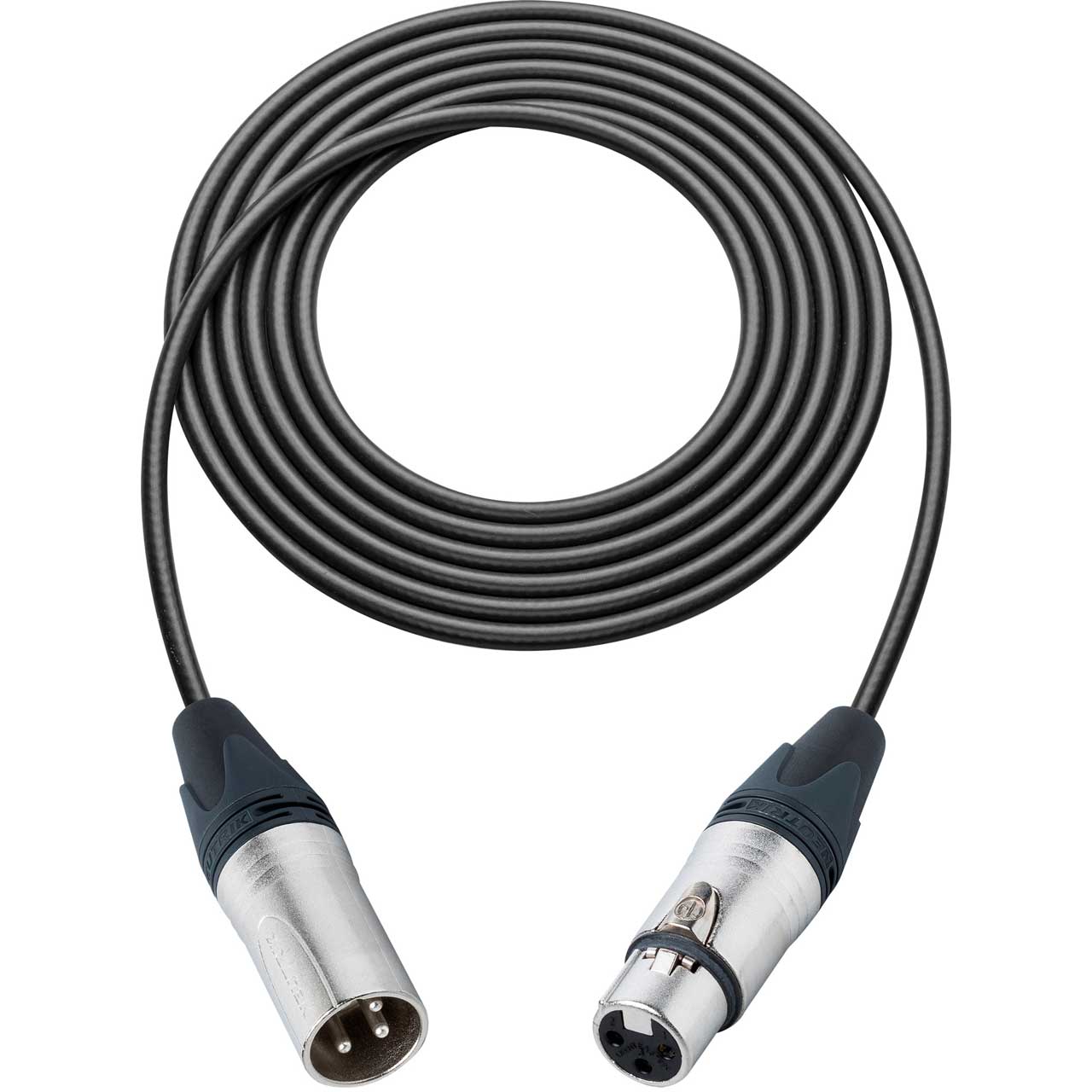 Canare StarQuad Microphone Cable 3Pin XLR Male to Female 100 Foot Black