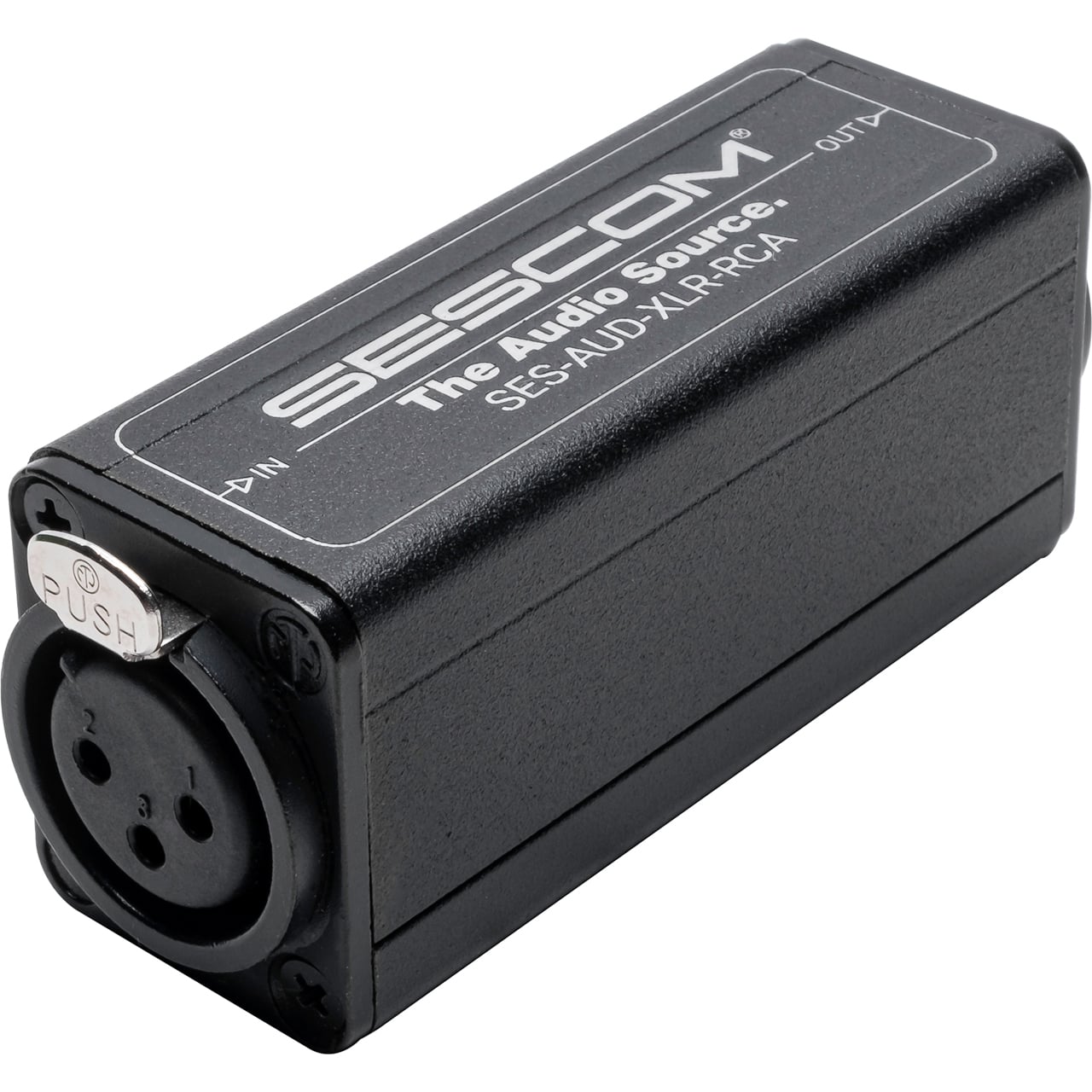 Sescom SES-AUD-XLR-RCA 1-Channel Balanced XLR to Unbalanced RCA