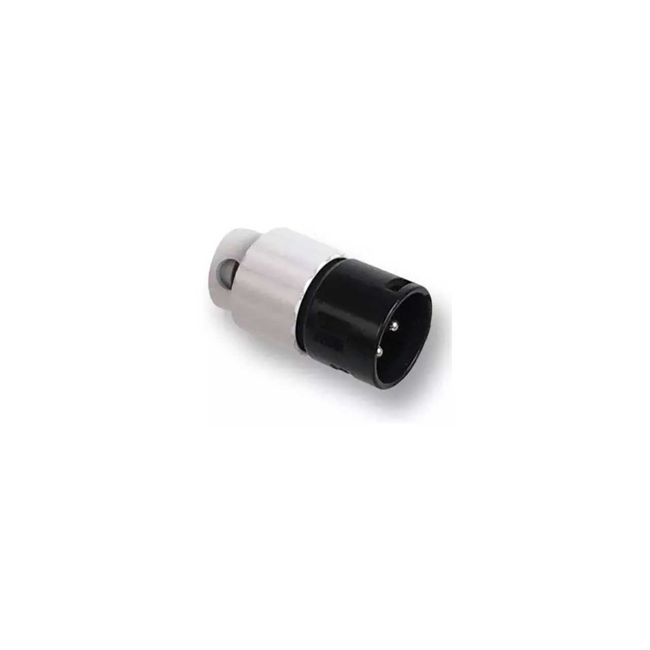 Switchcraft AAA3MBWWLP Low Profile 3 Position Male XLR Connector - Black with White Back