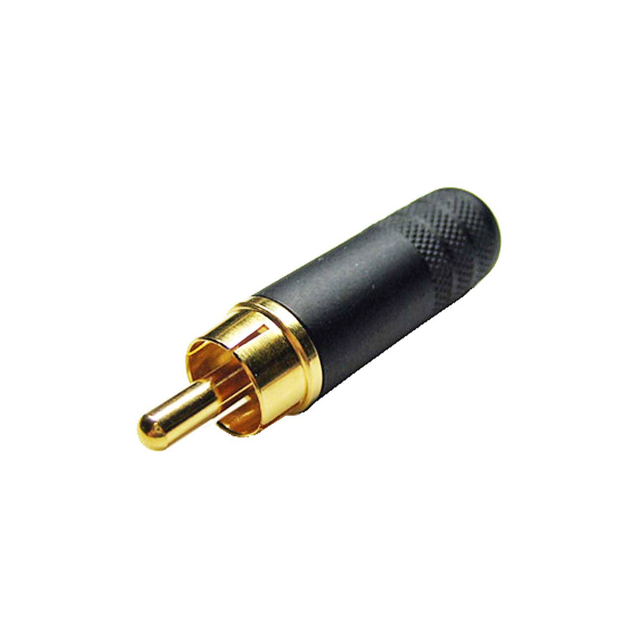 Switchcraft 3502ABAU Longbody RCA Male Black/Gold