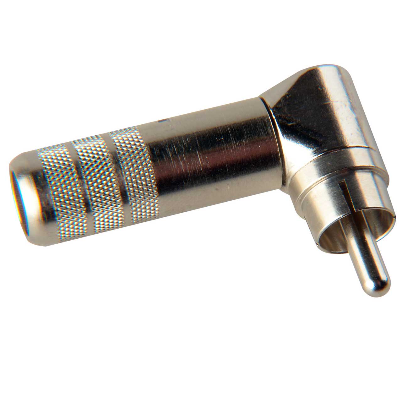 Switchcraft 3502RA Right Angle Cable Mount RCA Plug - Nickel Pin