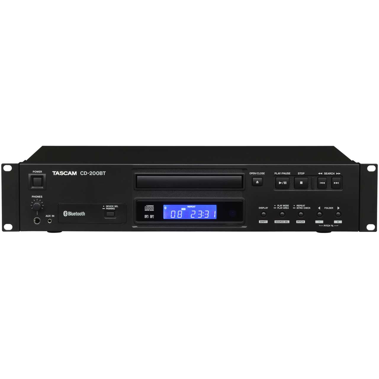 Tascam CD200BT Professional Rack Mountable CD Player / Bluetooth Receiver