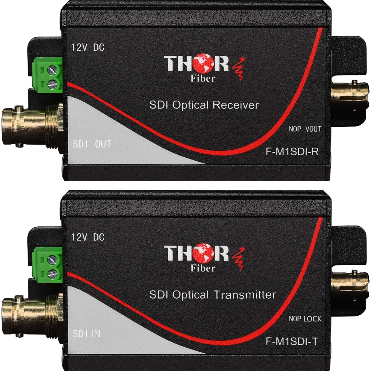 Tx/Rx Kit 2 Audio Over FC Fiber optic Extender Converters for Broadcast system 