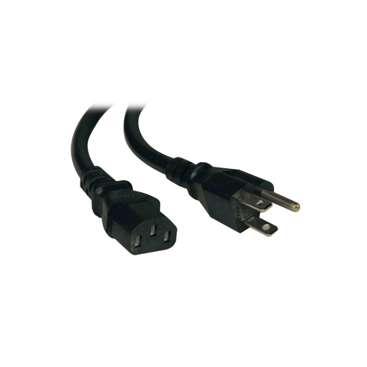 5 Pcs IEC Male to Edison Style Female AC Power Cord Adapter 
