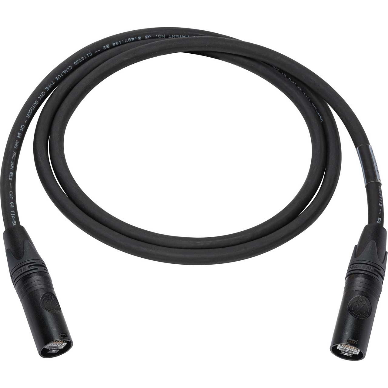 Laird TUFFCAT6A-EC Super Tough Shielded Cat6A Cable with etherCON RJ45 ...