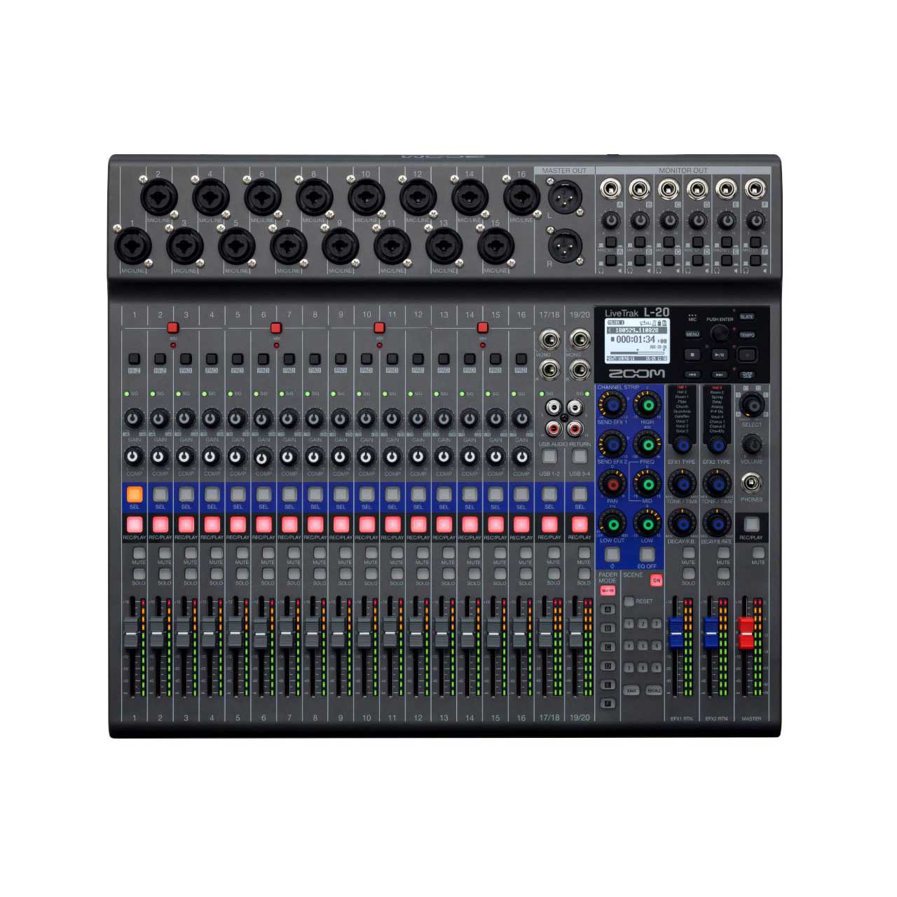 ZOOM L20 LiveTrak Digital Mixer and Multitrack Recorder