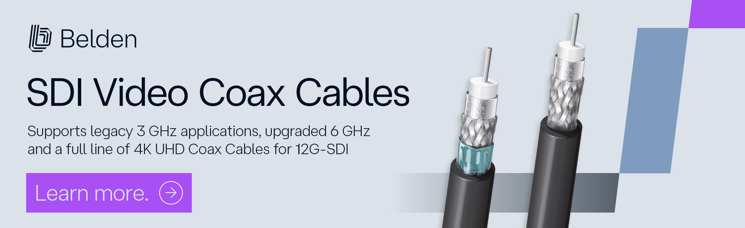 Belden video cable banner