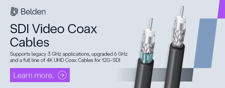 Belden video cable banner