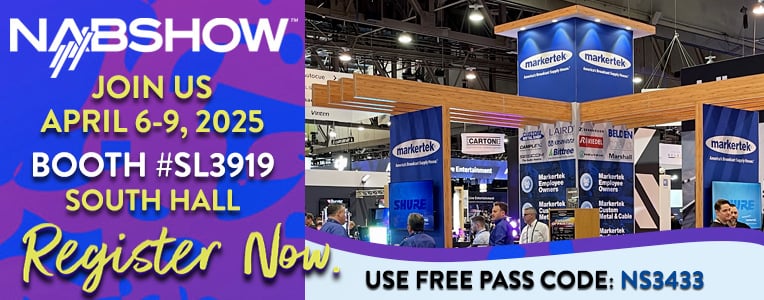 Use our exclusive code for a FREE Exhibits Pass and join us at the event redefining the future of media and entertainment.