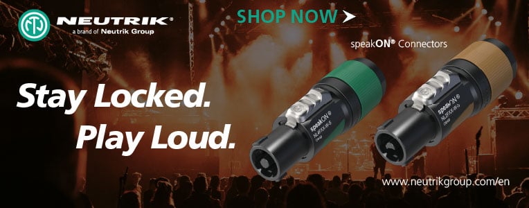 neutrik speakON connectors banner