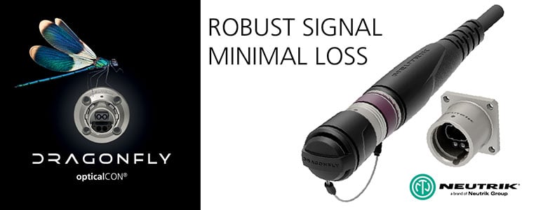 Neutrik DRAGONFLY connector system banner