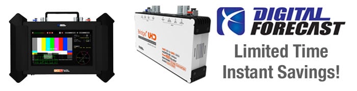 DIGITAL FORECAST DF-UHD-X-TS PROMO WITH GENTREE BATTERY.