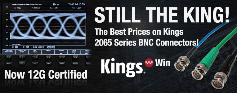 kings 2065 series 12g bnc connectors