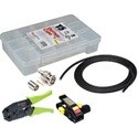 3G BNC Cable Kit with 20 Kings BNCs & 100 Foot Belden 1694A RG6 - Crimper & Stripper Included
