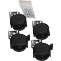 Auralex PROGO26-CASTER-KIT ProGo 26 Caster Kit - 2 Locking Casters & 2 Non-locking Casters with Screws