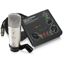 Behringer VOICE STUDIO Complete Recording Bundle with Condenser Mic/Tube Preamplifier w/ 16 Voices & USB/Audio Interface