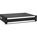 Bittree B96DC-HNAIT/ID M2OU12B 2RU Black 2x48 TT Bantam Patchbay Mono Spaced w/ 2 Designation Strips Front Programmable