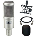 A Heil PR40 Mic with PRSM-B Shock Mount and Wind Screen and 15ft Mic Cable