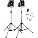 Anchor MegaVox Deluxe AIR Package 1 w/ MEGA2-XU2 MEGA2-AIR 2 SS-550 1 WB-LINK BodyPack w/ 1 Lapel & 1 Headset mic