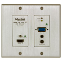 MuxLab 500773-TX 4K HDMI and VGA over IP Wall Plate with PoE