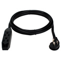 PC3RX-25 3-Outlet 3-Prong Right Angle Flat Power Extension Cord - 25 Foot