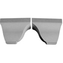 Raceway Crown SBEZRR & SBEZLR 4-3/4 Inch Santa Barbara Profile End Caps for Cable Raceway - Set