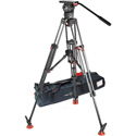 Sachtler 1265 DV 12 SB Fluid Head plus Tripod Speed Lock CF & Mid-Level Spreader 100/150 with Rubber Feet and Padded Bag