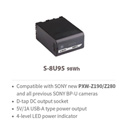 SWIT S-8U95 98Wh Replacement Li-Ion Battery with D-tap DC Output & USB Charging Port