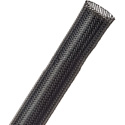 Techflex PTN0.75BK General Purpose Expandable Braided Cable Sleeving 1/2 inch to 1 1/4 inches - 250 Foot Black