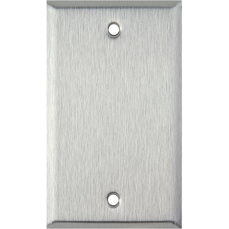 Stainless Steel Single Gang Blank Wall Plate