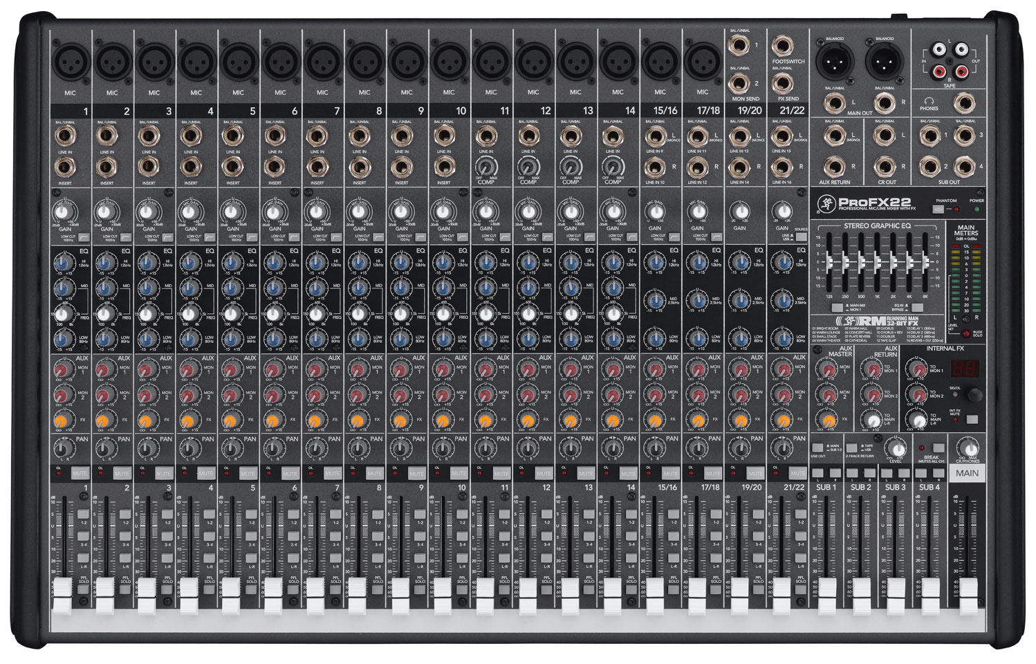 Mackie PROFX22 22 Channel Pro Effects Mixer w/ USB