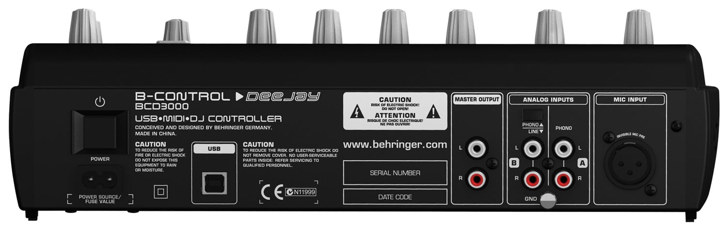 Behringer ddm4000 controlling serato scratch live 2