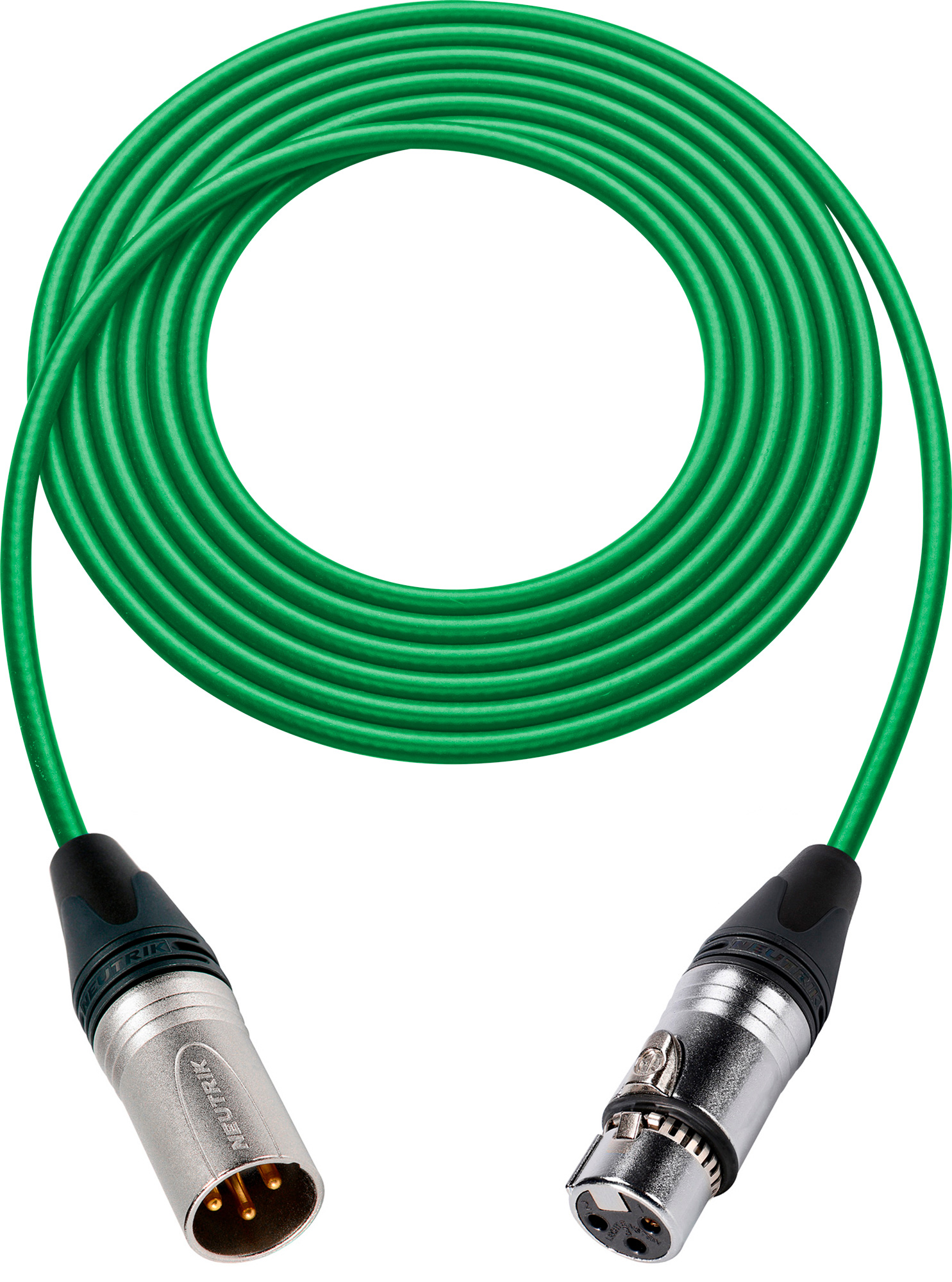 Belden HighFlex AES/EBU XLR Cable 5 Foot Green