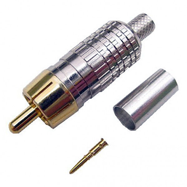 Crimp Style RCA Connector for 8218 Size Coax