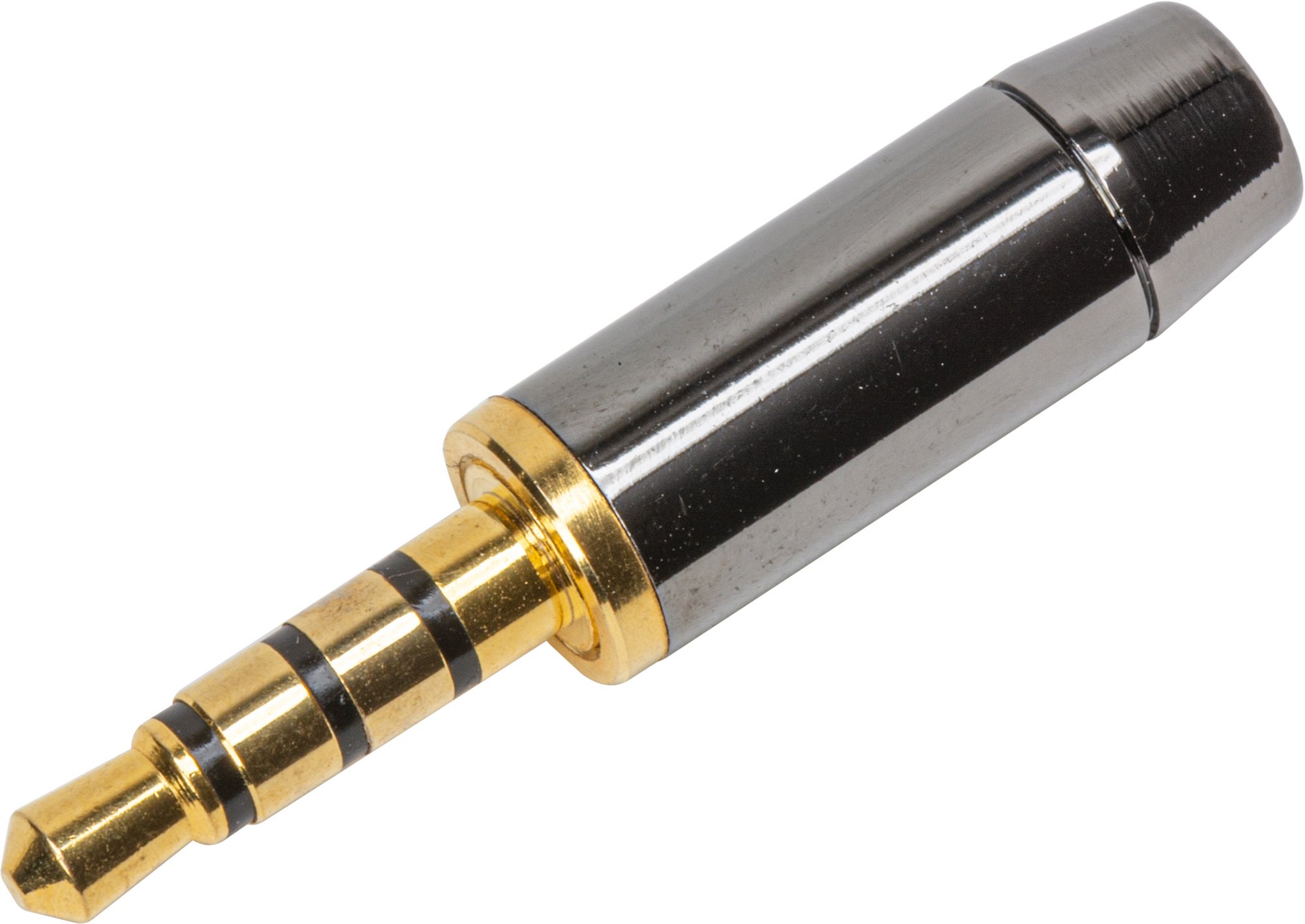 3 5mm trrs 4 conductor low profile all metal audio video connector