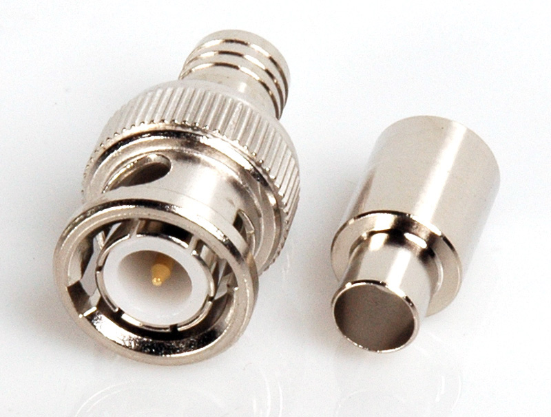 BNC Male 2Piece Crimp Type Connector for RG59 & Teflon