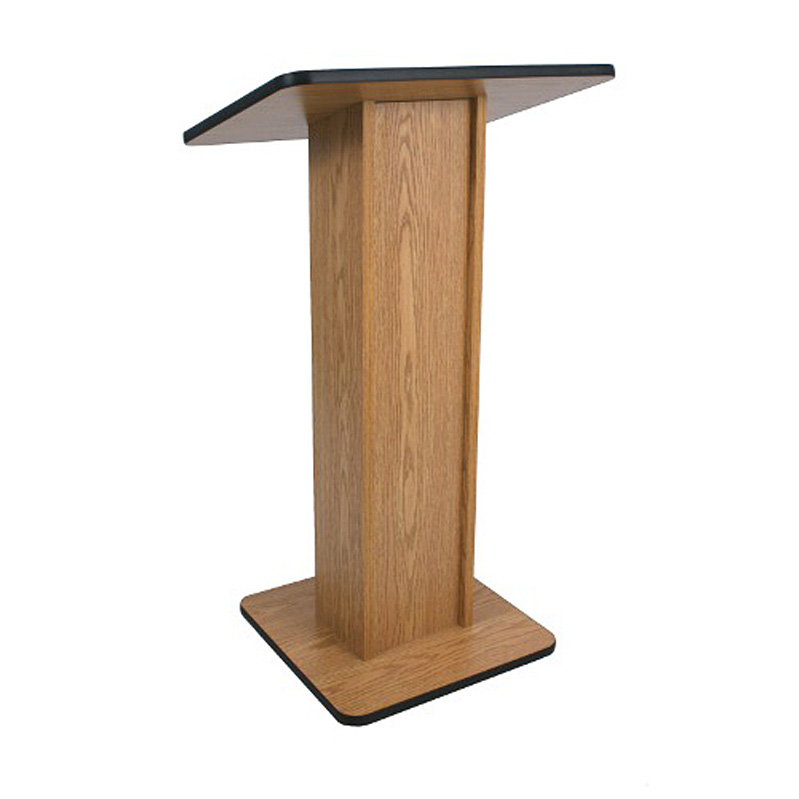 Amplivox W355 Elite Solid Hard Wood Lectern Stand Without SoundWalnut