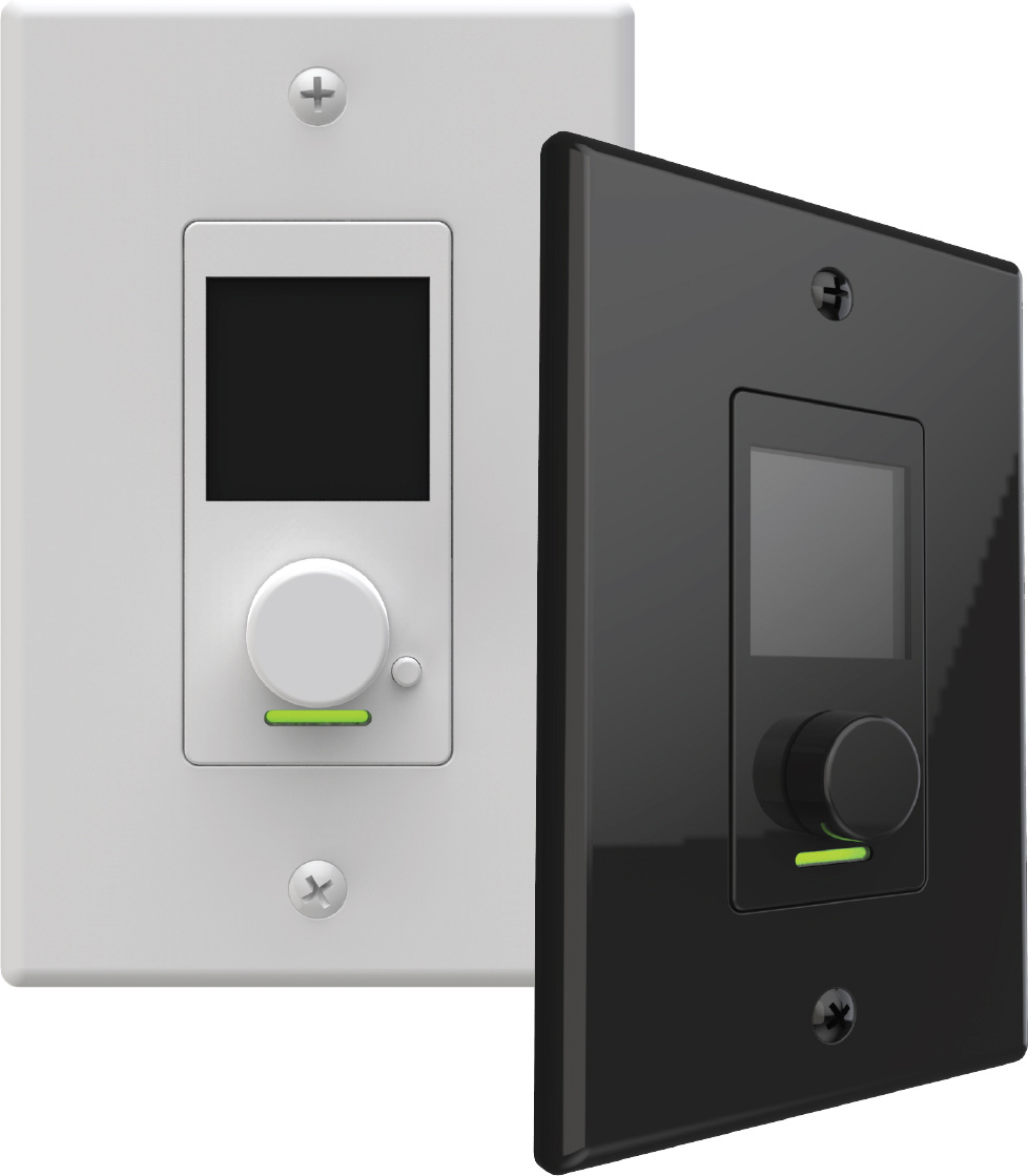 Attero Tech Axon C1 In-wall Remote Controller - 1 Gang - White and Black Inserts and Decora Plates ATEC-AXON-C1