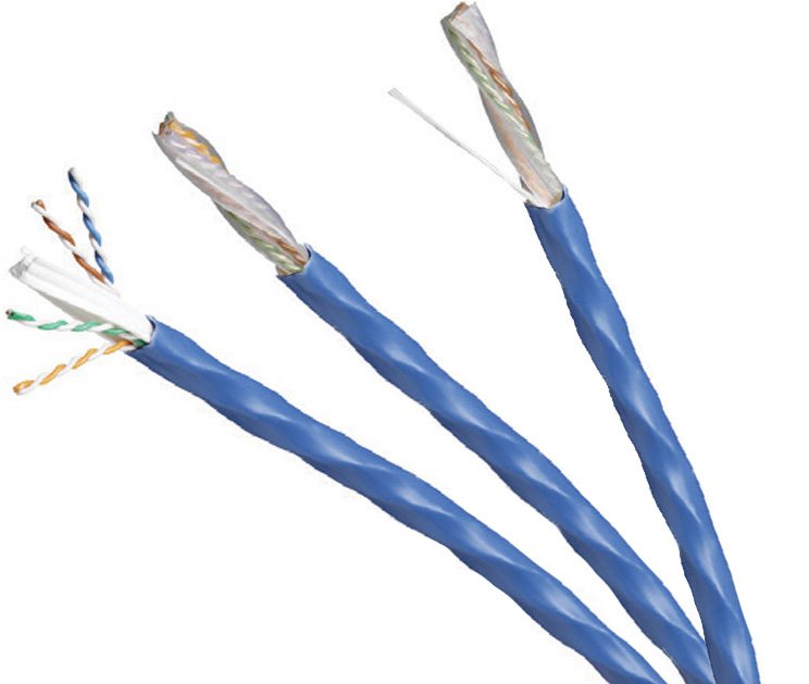 Belden 10GX12 23 AWG 4 Pair Enhanced Category 6A Cable - Blue - 70 Foot Unterminated BL-10GX12-70-BE