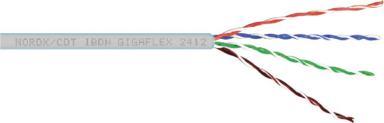 Belden 2412 23 AWG Enhanced Category 6 350MHz Nonbonded-Pair Cable 1000 Foot - White BL-2412-1000WE