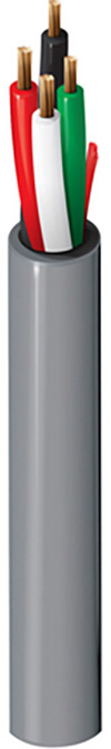 Belden 6302UE Security & Sound Cable - Plenum-CMP 4-18AWG Stranded Bare Copper Conductors - 500 Foot - Natural BL-6302UE-500-NL