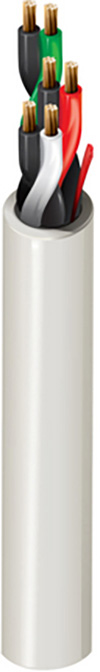 Belden 6542UE Security & Sound Cable - Plenum-CMP 2-22AWG Stranded Bare Copper Pairs - Natural - 1000 Foot BL-6542UE-1000NL