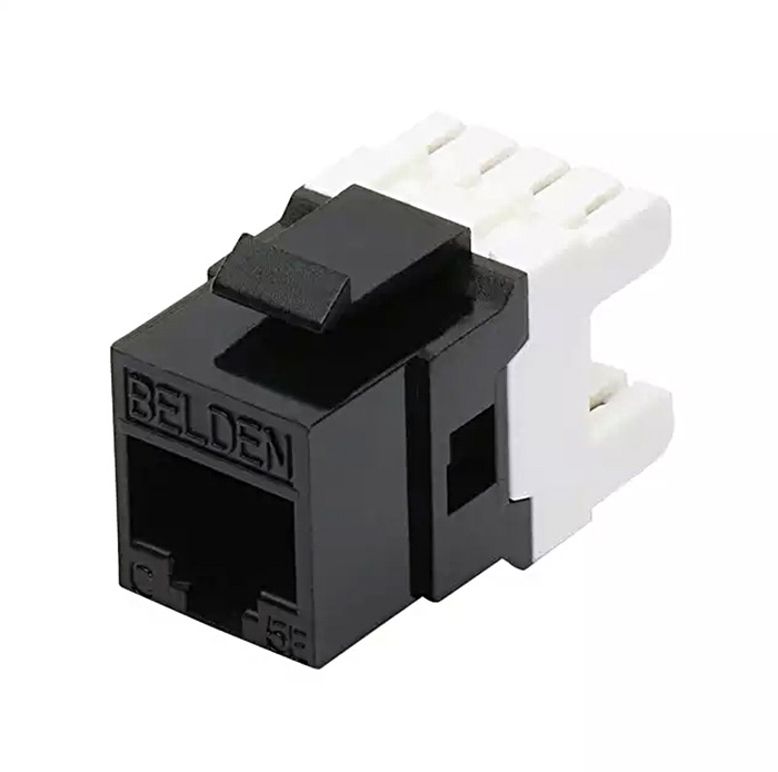 Belden AX101310 Cat5e Modular Jack KeyConnect Style RJ45 Black