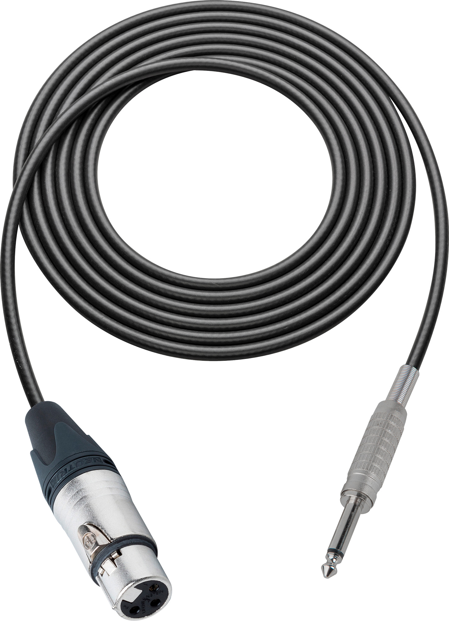 Belden StarQuad Audio Cable XLR Female to 1/4Inch Male 1.5 Foot Black