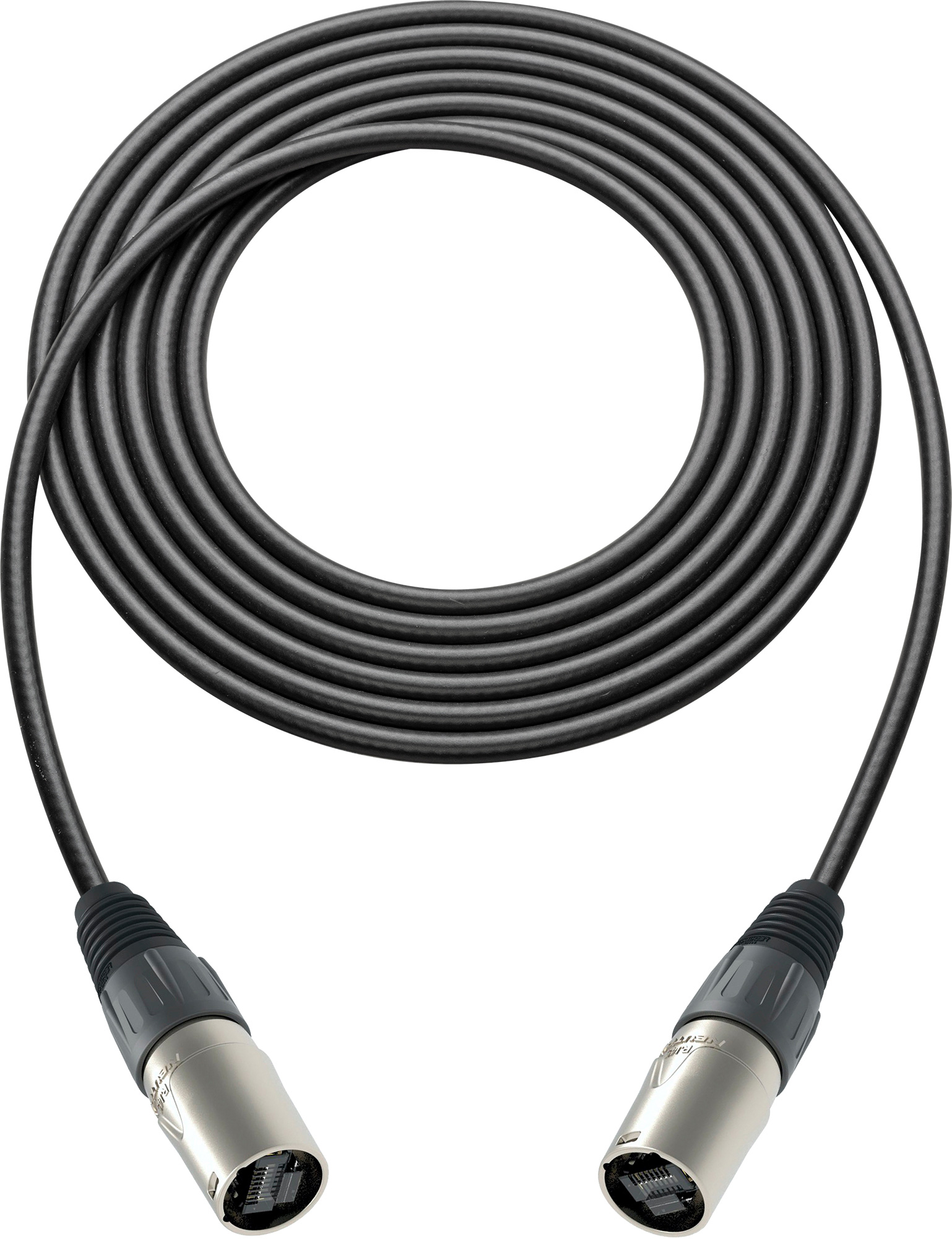 RJ45 EtherCON Cable CAT-5e with DataTuff Cable - 10 Ft